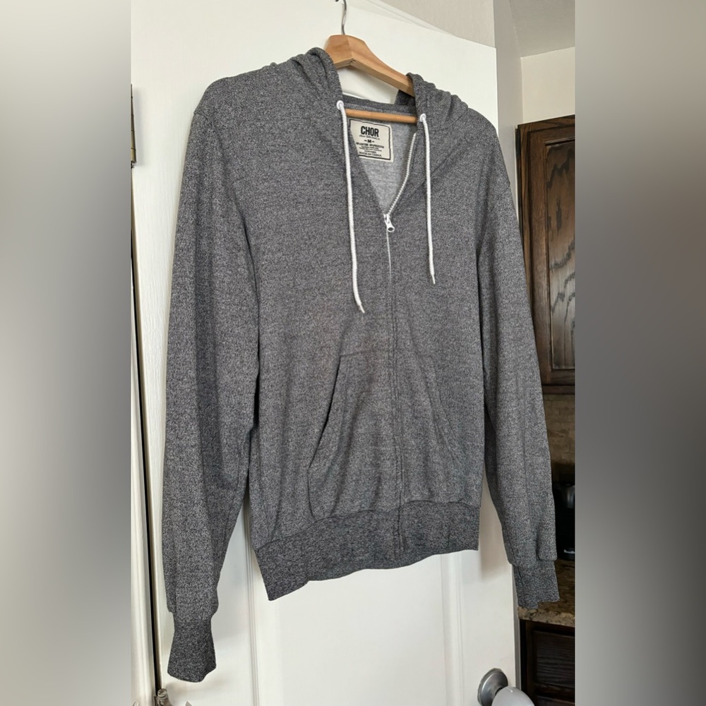CHOR Mens Zip Up Hoodie - size M - excellent condition! - Picture 3 of 7